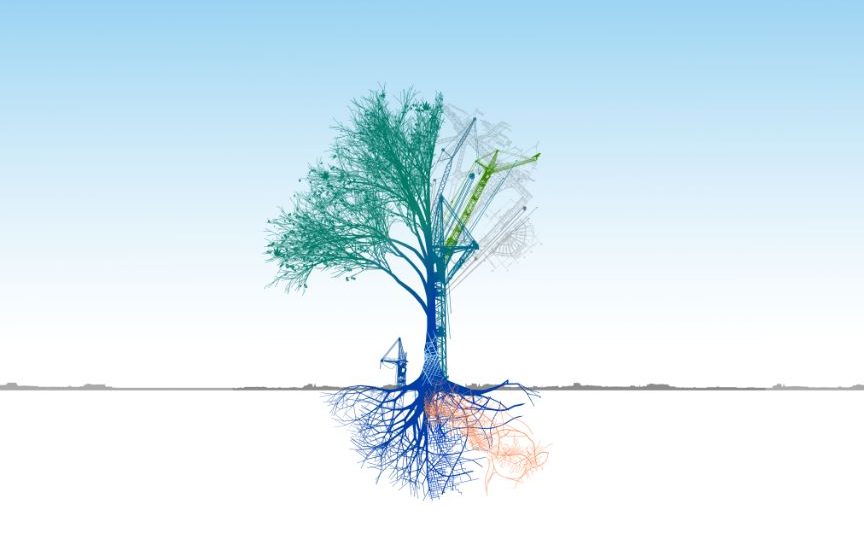 Our Changing Nature graphic illustration Our Changing Nature graphic illustration to represent nature and biodiversity in built environment